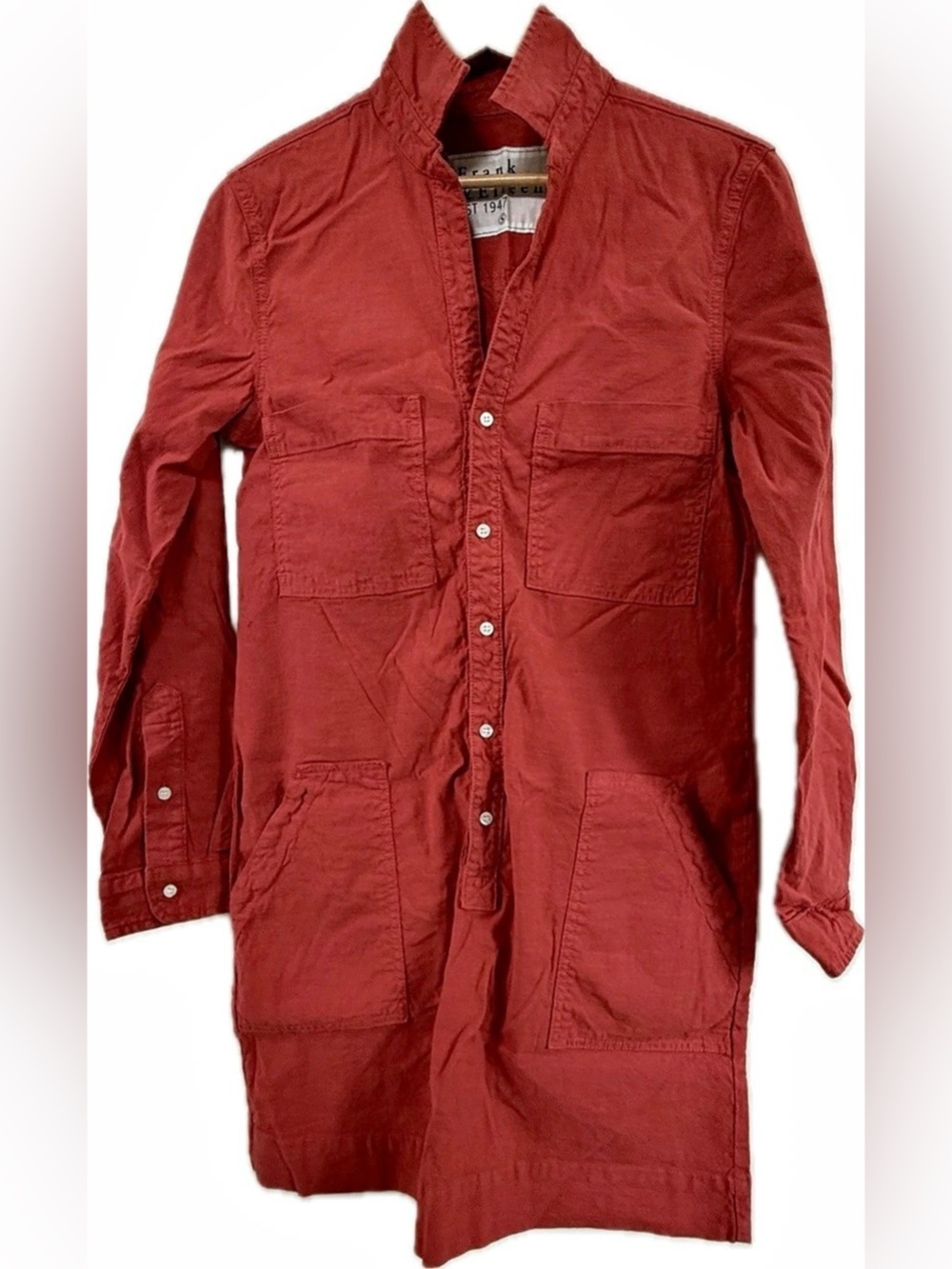 Frank & Eileen Southern Ireland Utility Dress Red Small NWOT
